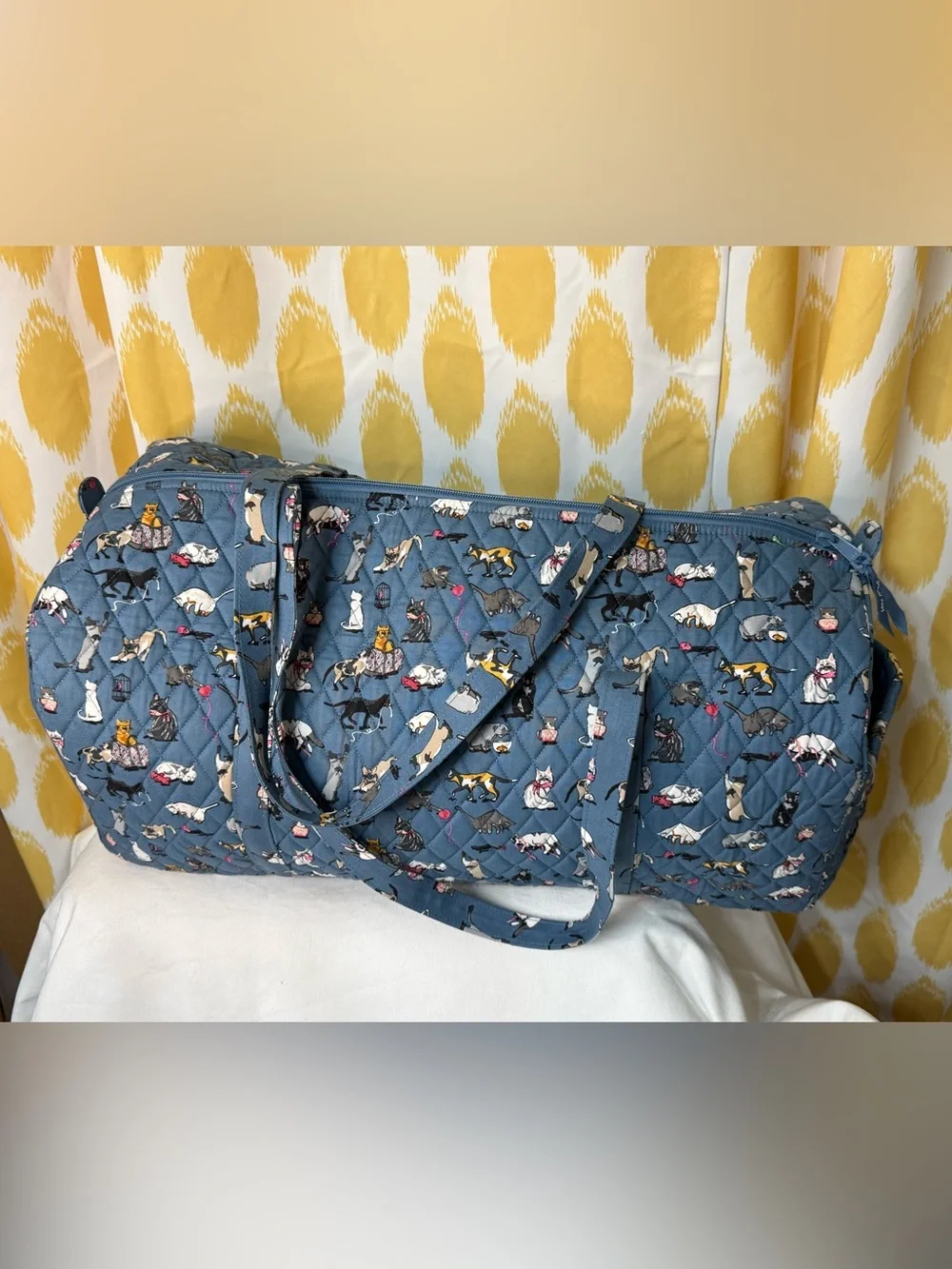 Vera Bradley Large Duffel - Cat’s Meow - Discontinued Print